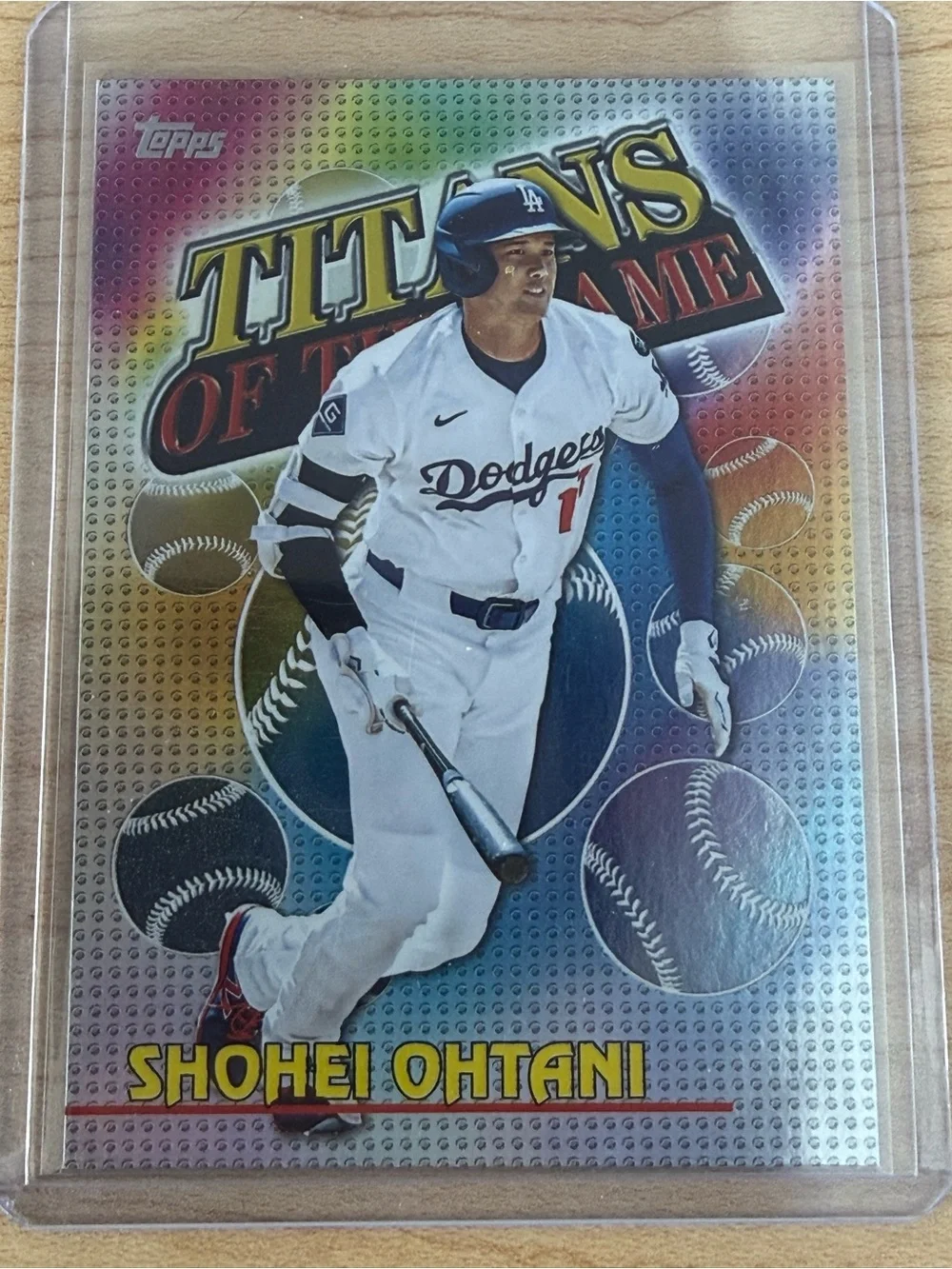 Topps Shohei Ohtani Baseball Card — Blue, Yellow, Orange, Purple